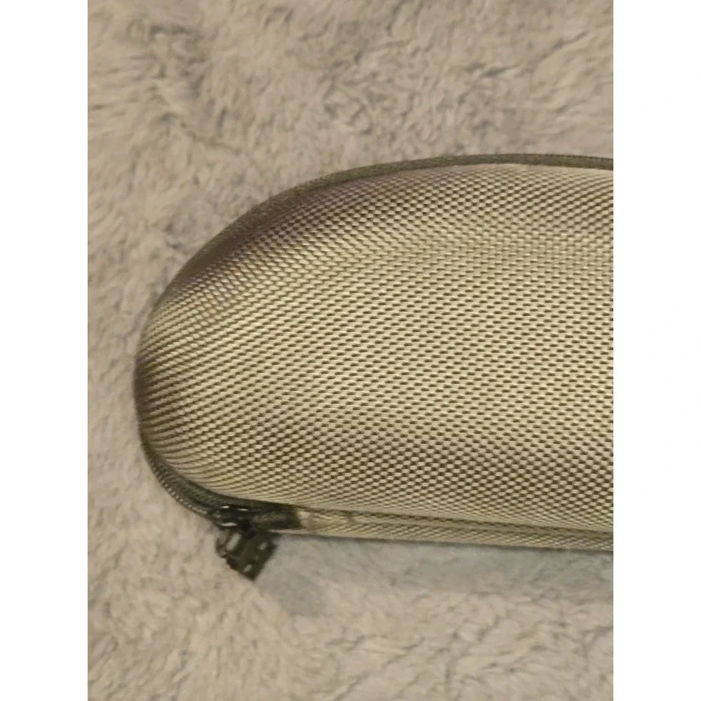 Hurley X Sunglasses Case Gray Black Semi-Hard Protective Zipper Case Only EUC